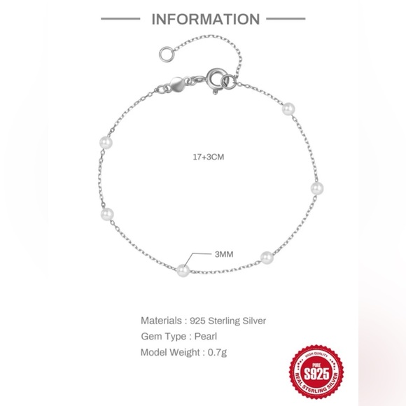 ✨Dainty Pearl Bracelet - Picture 6 of 9